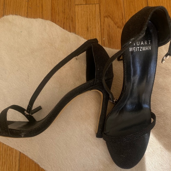 stuart weitzman black sparkly heels - Picture 4 of 5